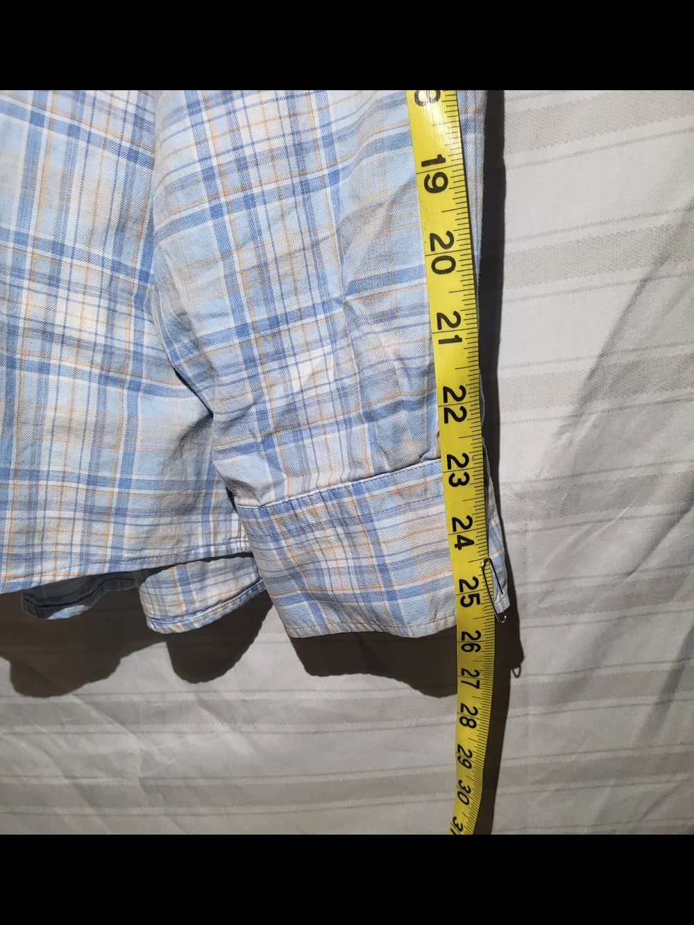 Peter Millar Men's Light Blue Plaid Button-Up Shirt